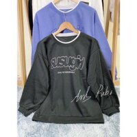 Áo khoác Sweater nỉ SUSU.GIRL Cute Áo khoác nỉ phong cách Hàn Quốc Unisex - Life Unisex - Đen