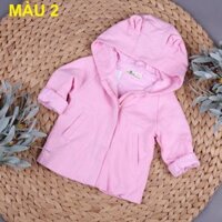 Áo khoác TAI THỎ nỉ BG lót cotton