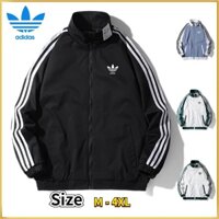 Áo khoác thể thao Adidas Bóng Chày kẻ sọc thời trang năng động tùy chọn màu sắc cho cặp đôi Nam Nữ