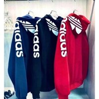 Áo Khoác Thể Thao Adidas Chất Nỉ Dày Dặn - Áo Khoác Adidas Có Mũ Nam Nữ mặc cực chất