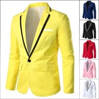 Áo khoác thể thao nam Blazer Slim Fit Áo khoác thể thao trang trọng thông thường dành cho doanh nghiệp hàng ngày Đám cưới và dự tiệc