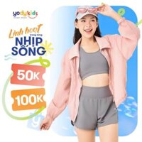 Áo khoác thể thao nữ YODY áo khoác gió 1 lớp sport siêu mỏng cản gió WATJ25S003-SKN7004