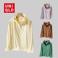 Áo Khoác Thể Thao Uniqlo UPF50 + Chống Nắng / Tia UV / Xanh Dương / Hồng Thời Trang Cho Nữ
