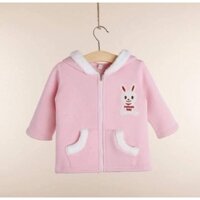 Áo khoác Thỏ Hồng cho bé gái co nón