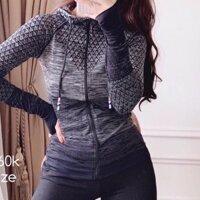 Áo khoác thun có mũ tay hoạ tiết rắn đẹp nha