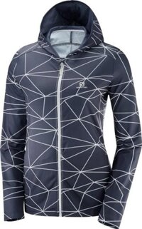 Áo khoác thun lạnh chống nắng thể thao nữ Salomon COMET HOODIE W L37972200 (Tím) - L40083600 (xám)