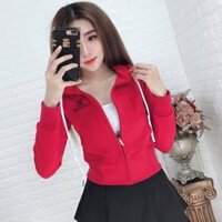 ÁO KHOÁC THUN LỬNG LV( MÀU ĐỎ)