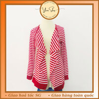 Áo Khoác Thun Mỏng Cardigan Sọc Ngang