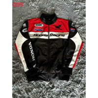 áo khoác touring HonDa in lụa dày dặn chất lượng