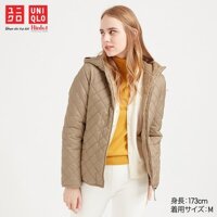 Áo Khoác Trần Trám Lót Lông Cừu Nữ Uniqlo 420213