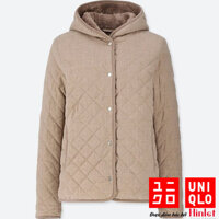 Áo Khoác Trần Trám Lót Lông Cừu Nữ Uniqlo