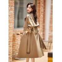 Áo khoác trench coat nữ dáng dài vừa mẫu mới thời trang cao cấp giản dị rộng rãi khí chất Áo khoác thịnh hành Áo khoác CQOP