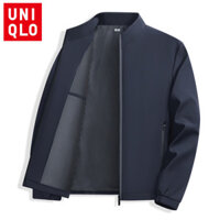Áo khoác trung niên chống thấm nước Uniqlo mùa thu chống gió rơi vai áo khoác chất lượng cao