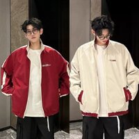 Áo khoác Unisex mặc được 2 mặt - myndi_clothes - Áo gió phối sọc kẻ 2 mặt siêu dày siêu ấm chống nắng chống nước