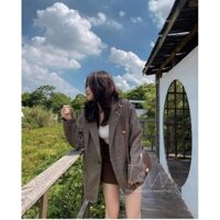 Áo khoác vải dạ 2 lớp [ WN03 ] CÓ HÌNH THẬT