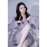 Áo Khoác Vest Blazer Màu Tím Thời Trang Cho Nàng