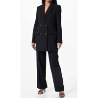 Áo Khoác Vest Blazer nữ hiệu Donato Vinci của Ý phom rộng dáng dài đến đầu gối - 2 Hand (Size XXL)