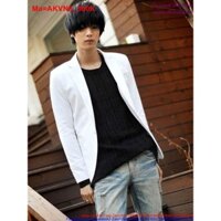 Áo khoác vest nam màu trắng lịch lãm AKVN6