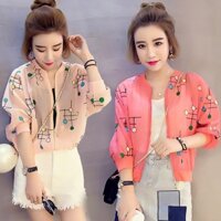 Áo khoác voan bomber cực xinh