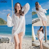 Áo Khoác Voan Mỏng Chống Nắng Phong Cách Dân Tộc Thời Trang Đi Biển Mùa Hè Cho Nữ Se