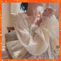 Áo khoác voan mỏng nhẹ khoác ngoài vintage dành cho nữ Chất Voan KV08