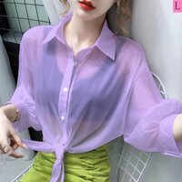 Áo Khoác Voan Mỏng Nhẹ Thoáng Khí Thời Trang Mùa Hè 2023 Mới Dành Cho Nữ