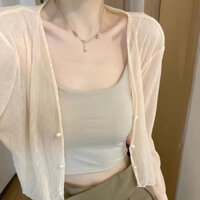 Áo khoác voan mỏng xuyên thấu ren mùa hè dành cho nữ