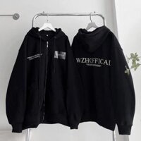 Áo Khoác Zip Kéo Form Rộng MEMBER - Đen member - M