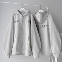 Áo Khoác Zip Kéo Form Rộng MEMBER - Xám Xi Măng  member - Xl