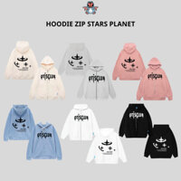 Áo khoác zip kéo unisex local brand Otis Club - Hoodie zip Stars Planet