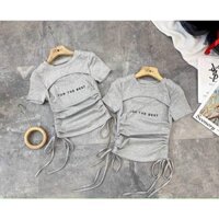 Áo khoét ngực rút dây