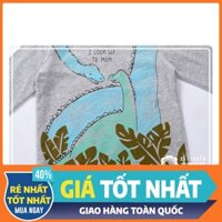 Áo khủng long bé trai BETOP áo thun dài tay cho bé chất cotton hàng xuất khẩu