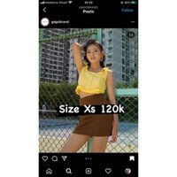 ÁO KIỂU 2 DÂY GAGO size S 99%