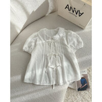 Áo Kiểu Babydoll Buộc Nơ Anna - Cavy Top