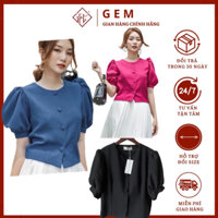 Áo kiểu bigsize G8112 áo tay bồng chất liệu mát hàng thiết kế kiểu dáng trẻ trung - GEM Fashion