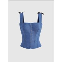 Áo kiểu chi tiết lưng thắt dây nơ thời trang nữ xinh xắn