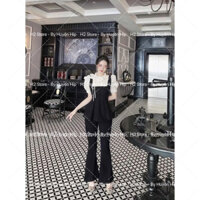 ÁO KIỂU CỔ LI BÈO NƠ ĐÍNH ĐÁ