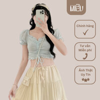 Áo kiểu croptop dây rút có nhiều màu sắc Liliana Miều Est.2013