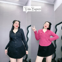 Áo Kiểu Croptop Nữ Bigsize Tay Dài Túi Hộp Có Mũ Chất Thun Gân Cao Cấp Tôn Eo Tôn Dáng G18