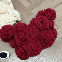 Áo kiểu croptop Trễ Vai đính hoa cực xinh ( Tự Xếp ) nền vải tơ (Trắng kem Đen Đỏ xám ) Mút Đệm V1 Cá Tính Thời Trang Ch