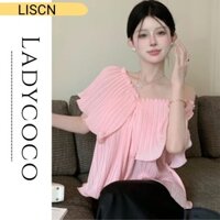 Áo kiểu LISCN 81611 thiết kế thời trang phong cách Hàn Quốc cho nữ 2023