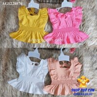 Áo kiểu nhún eo cho bé gái từ 24-32kg