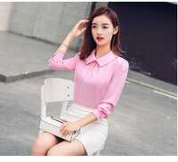 Áo kiểu nữ cổ sen xinh xắn kiểu dáng công sở sm169 - l