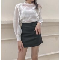 Áo kiểu nữ cổ tàu bèo kèm áo hai dây lót trong