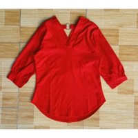Áo kiểu nữ cổ V tay lỡ