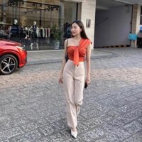 Áo Kiểu Nữ Croptop 💥FREESHIP💥Áo Croptop SOHOT Màu Cam Nổi Bật Đẹp 💝