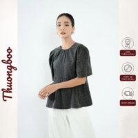 Áo Kiểu Nữ Form Baby Doll Thuongboo Thiết Kế Cuốn Hút Điểm Nhấn Phần Cổ Xẻ Chữ V - Bodal Top