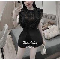 áo kiểu nữ sát nách bèo ngực đá cổ bèo #0941