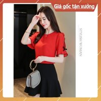 ÁO KIỂU NỮ TAY NƠ DUYÊN DÁNG THỜI TRANG NỮ 2020