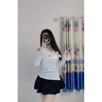 áo kiểu nữ trễ vai kèm nơ miumiu